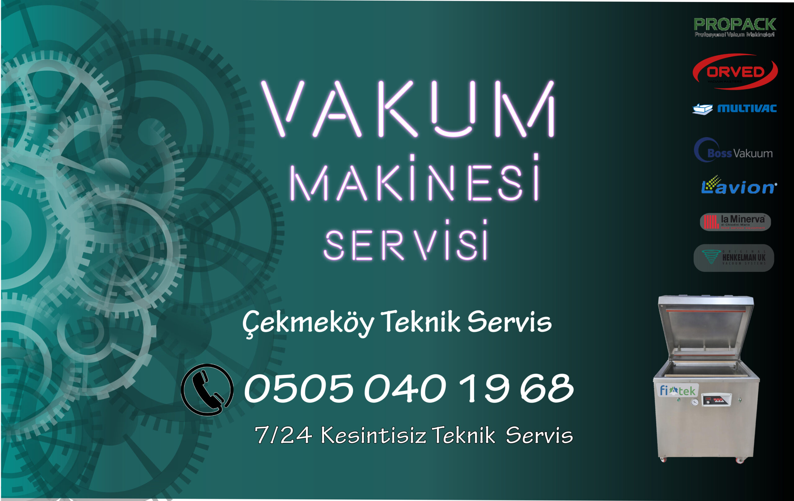 Tuzla Vakum Makinesi Servisi