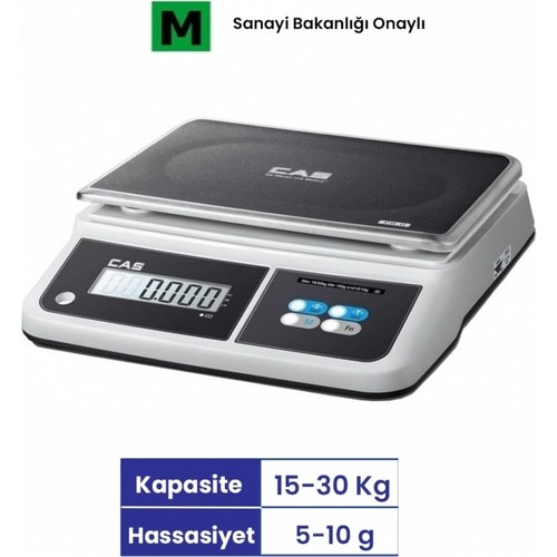 Cas Pr ıı D 30 kg. Onaylı Tartım Terazisi