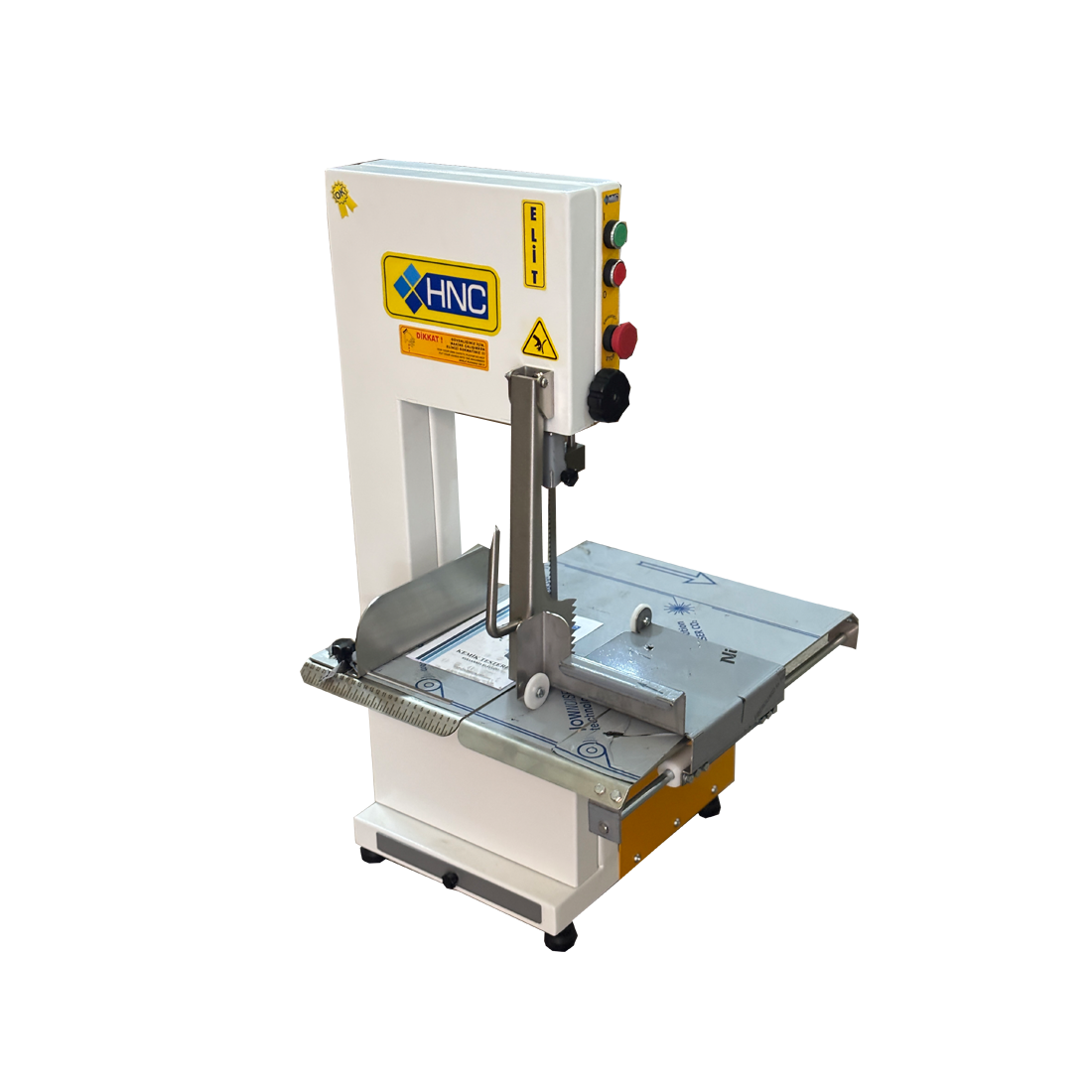 HNC Elite Et ve Kemik Kesme Testeresi | 1.5 kW 2 HP | Otomatik Gergi  220V Endüstriyel Testere