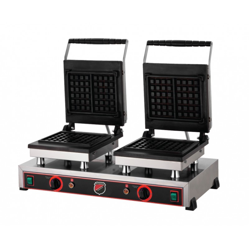 Silverinox Çiftli Kare Waffle Makinası