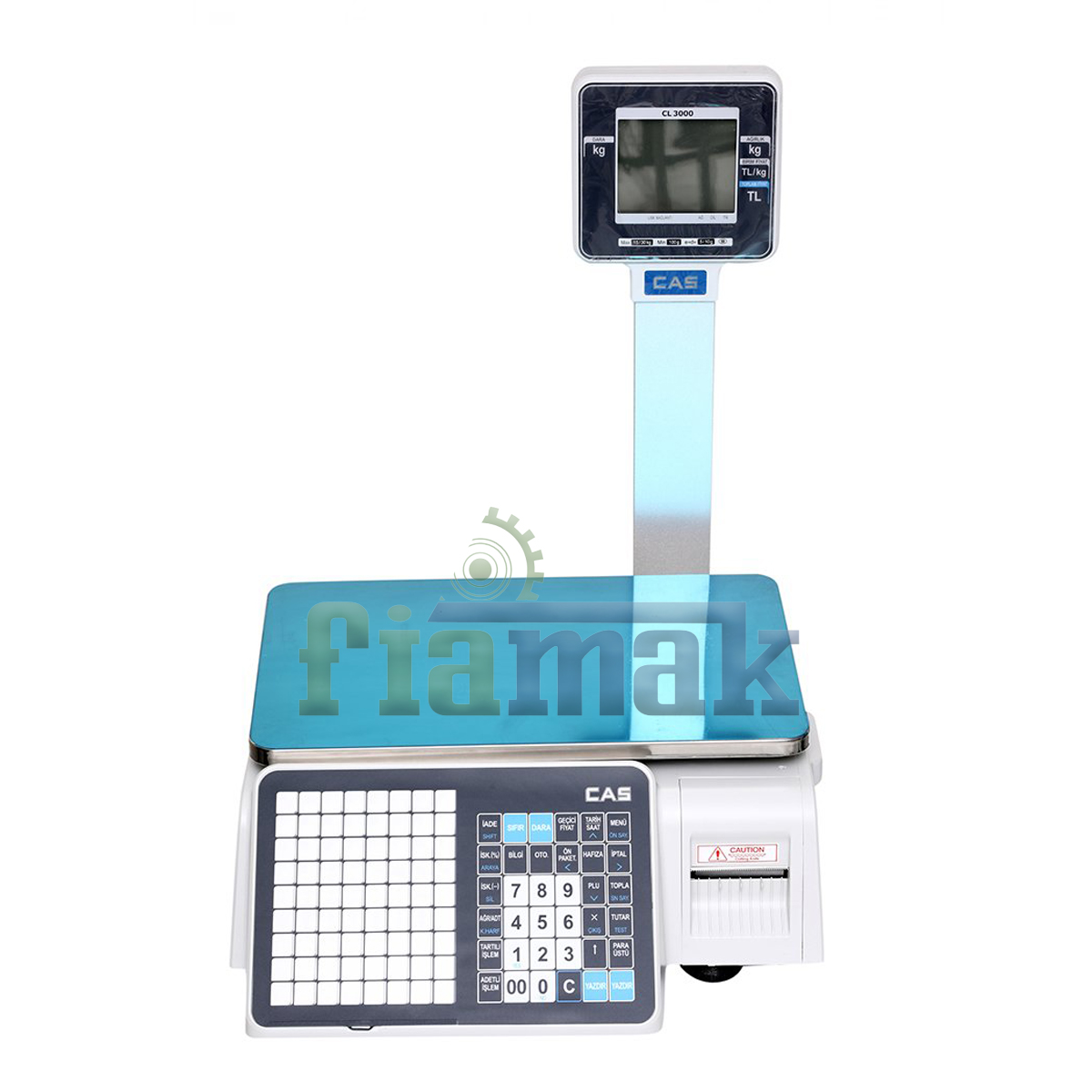 CAS CL-3000: Profesyonel 15-30 Kg Barkodlu Terazi (Boyunlu ve Boyunsuz Modeller)