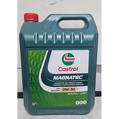 Castrol 0W30 Magnetec 7 litre motor ya�� 2018- 2024  aras� ticari modellere uygundur