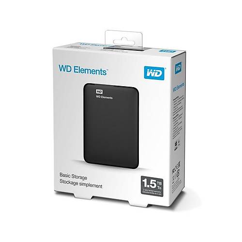 WD ELEMENTS PORTABLE 1.5TB BLACK WORLDWIDE