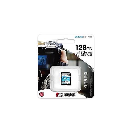 Kingston 128GB SDXC Canvas Go Plus 170R C10 UHS-I U3 V30