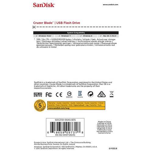 SanDisk Cruzer Blade 64GB