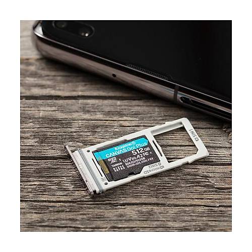 512GB microSDXC Canvas Go Plus 170R A2 U3 V30 Card + ADP