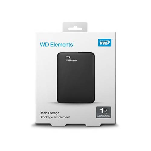 Western Elements USB 3.0 2.5" 1TB Tanabilir Disk Siyah