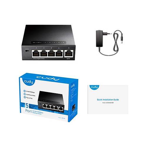 CUDY 5-Port Gigabit Metal Switch