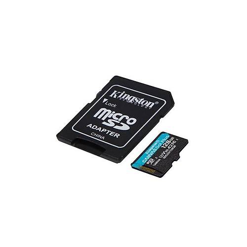 Kingston 128GB microSDXC Canvas Go Plus 170R A2 U3 V30 Card + ADP