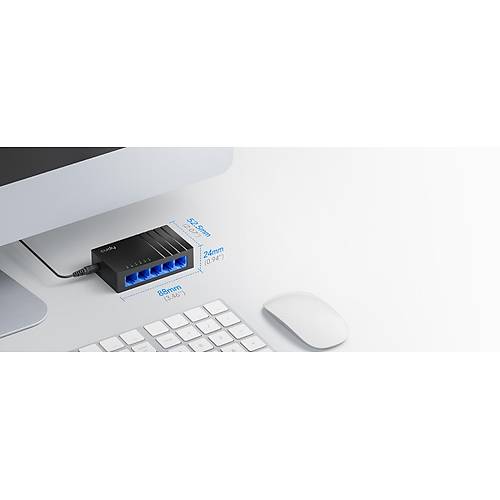 CUDY 5-Port Gigabit Metal Switch