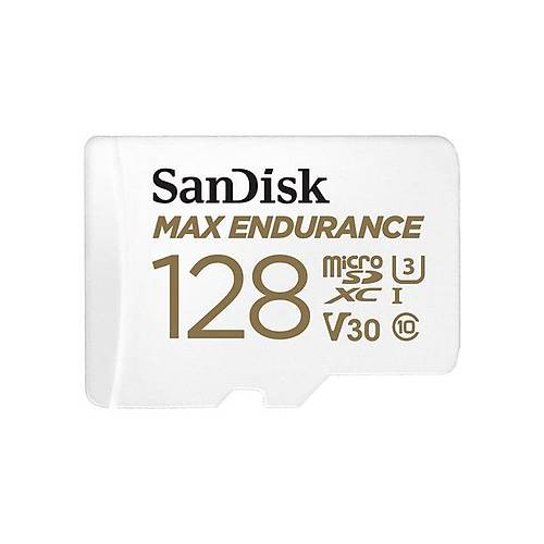 SanDisk MAX ENDURANCE microSDXC 128GB + SD Adapter - for home security cameras & dashcams