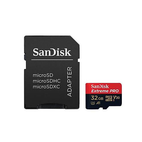 SanDisk Extreme microSDHC 32GB + SD Adapter + Rescue Pro Deluxe 100MB/s A1 C10 V30 UHS-I U3