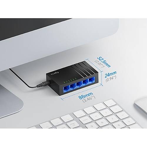 CUDY 5-Port Gigabit Metal Switch