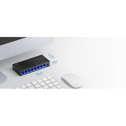 CUDY 8-Port Gigabit Metal Switch