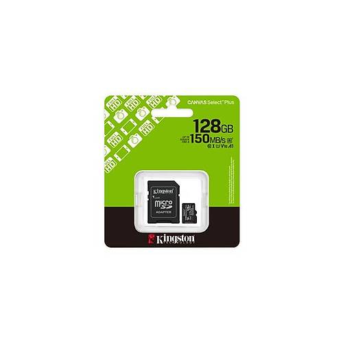 128GB microSDXC Canvas Select Plus Gen3 150MB/s A1 Card + Adapter
