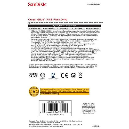 SanDisk Cruzer Glide 64GB