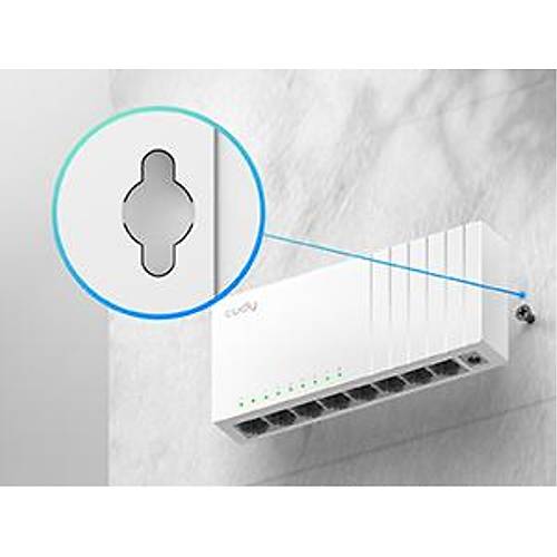 CUDY 8-Port 10/100 Mbps Metal Switch