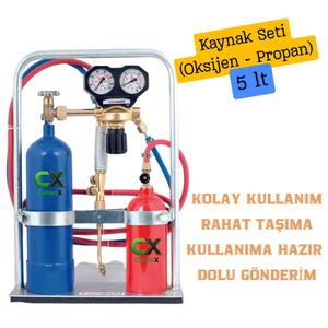 5 LT Oksijen � Propan Kaynak Seti