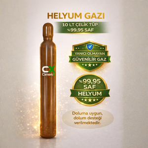 Helyum 10 Lt �elik T�p