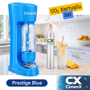 CimenX Soda Maker � Blue Edition - Soda Kartu�lu Set