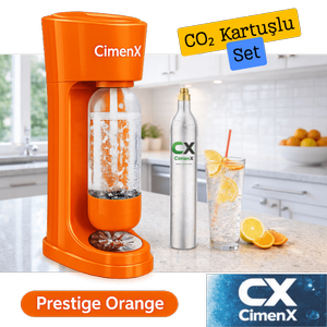 CimenX Soda Maker � Prestige Orange - Soda Kartu�lu Set