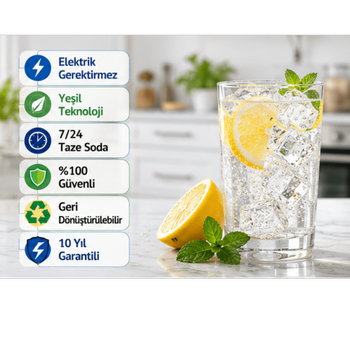 CimenX Soda Maker � Blue Edition - Soda Kartu�lu Set