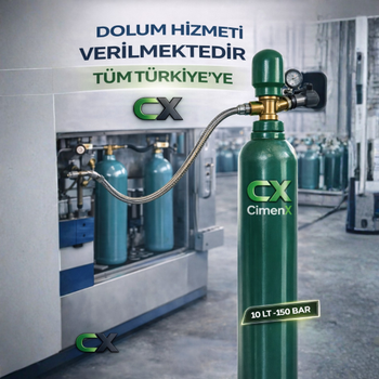 Azot T�p� 10 Lt �elik | Saf Azot Gaz T�p� | CimenX