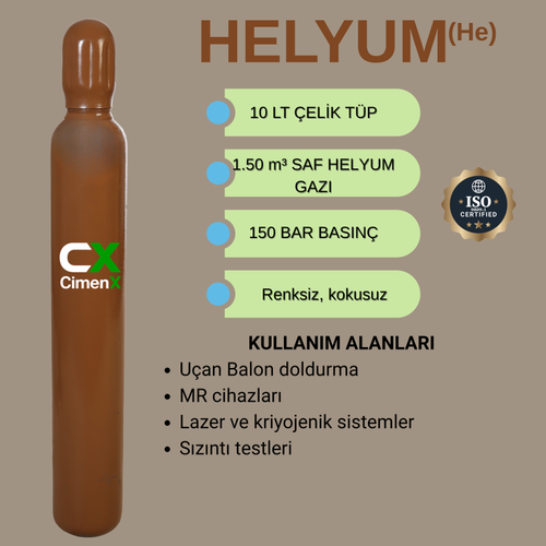 Helyum Set 10 Lt (T�p+Gaz+Balon �i�irme Saati)