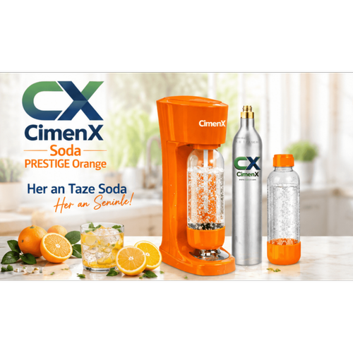 CimenX Soda Maker � Prestige Orange - Soda Kartu�lu Set