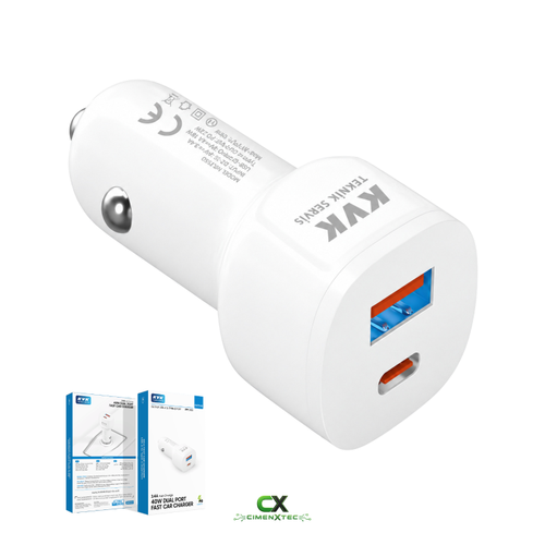 Ara� �arj Adapt�r� 40W USB-C PD ve USB-A �ift Portlu
