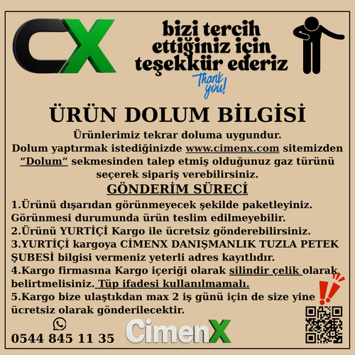 Sifonlu CO2 Gaz� Dolum Hizmeti