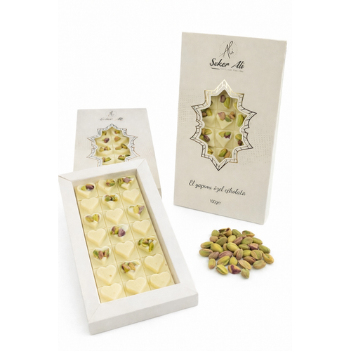 Beyaz f�st�kl� tablet �ikolata 100g e