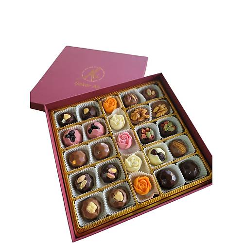 G�l desenli spesiyal bel�ika kutusu 250g e