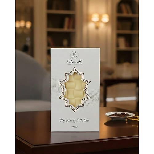 Beyaz bel�ika �ikolatas� tablet 100g e