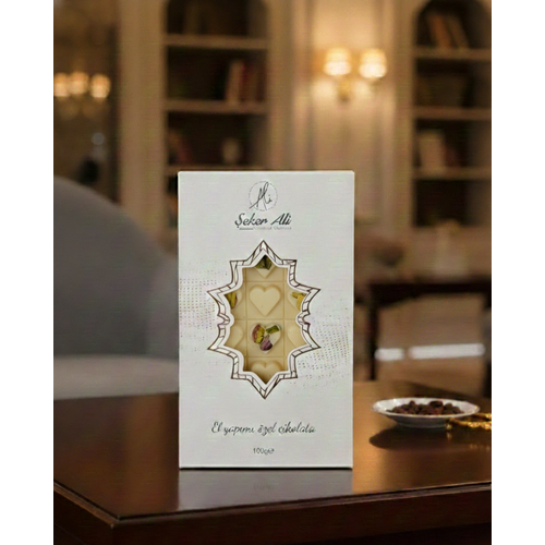 Beyaz f�st�kl� tablet �ikolata 100g e