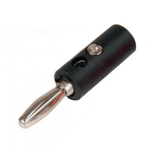 4mm Banana Erkek Konnekt�r Jack Fi� - Muz ( Siyah )