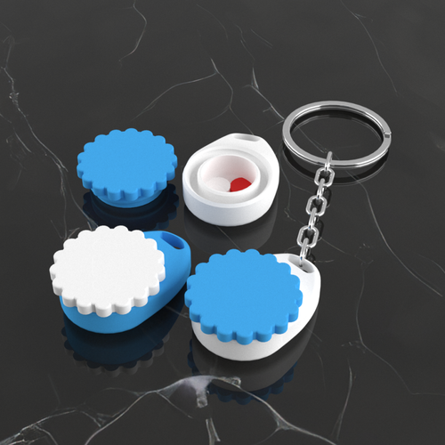 Ta��nabilir G�nl�k �la� Kutusu 2 Adet, Anahtarl�k Dahil 003