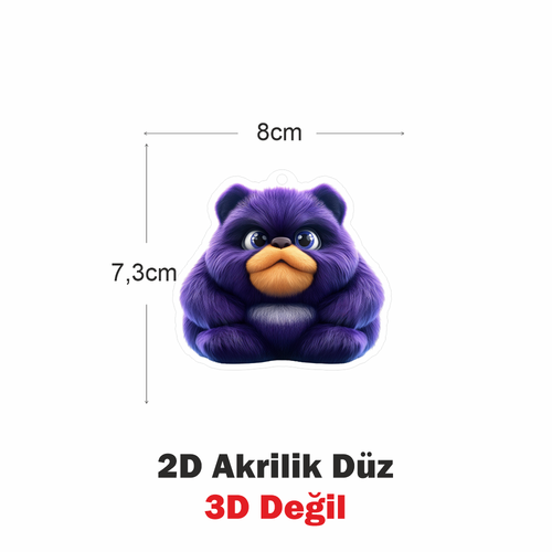 Araba Ayna S�s�, Araba S�s�, �anta Aksesuar� - Pofuduk - Pleksi Malzeme, UV Bask�l� - 021