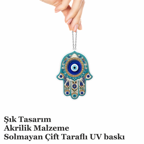 Araba Ayna S�s�, Araba S�s�, �anta Aksesuar� - Fatma Ana Eli - Pleksi Malzeme, UV Bask�l� - 047