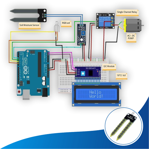 Arduino ile Uyumlu Otomatik Bitki Sulama Full Projesi - Demonte ( No:14 )