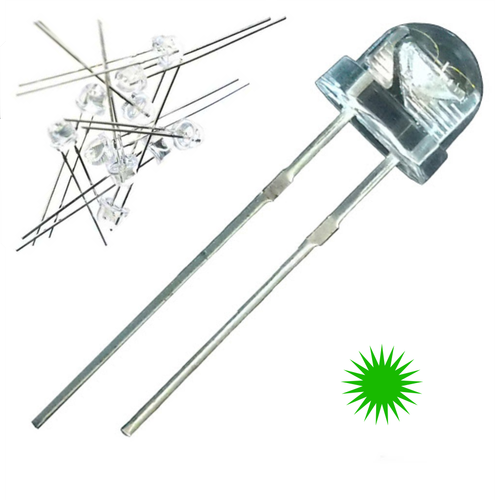 Mantar Led 4.8mm ( Ye�il ) 10 Adet