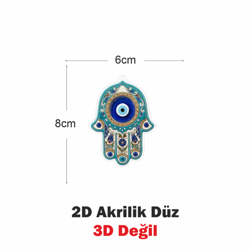 Araba Ayna S�s�, Araba S�s�, �anta Aksesuar� - Fatma Ana Eli - Pleksi Malzeme, UV Bask�l� - 047