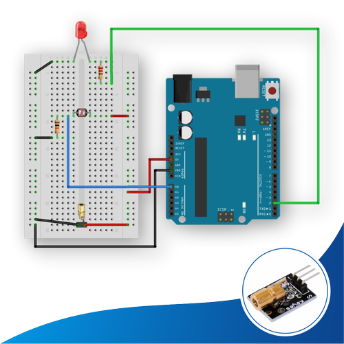 Arduino ile Uyumlu Lazerli G�venlik Full Projesi - Demonte ( No:7 )