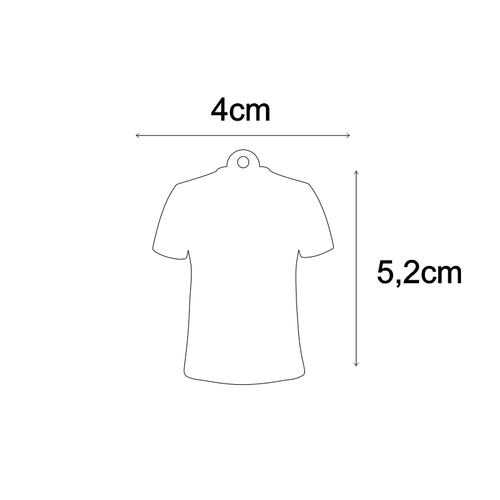 Pleksi Ti��rt / Forma Anahtarl�k Haz�r Bask�s�z �effaf 5,2x4cm - Kal�nl�k 3mm