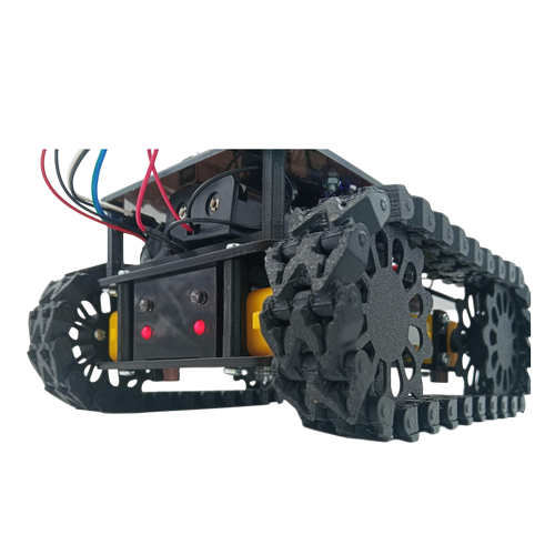 Arduino ile Uyumlu 4WD Paletli Arazi Arac� Black Mamba Uzaktan Kontrol Full Monteli