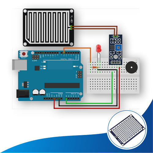 Arduino ile Uyumlu Ya�mur Alarm Full Projesi - Demonte ( No:8 )