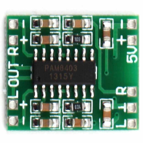 Arduino ile Uyumlu PAM8403 Mini Digital Amfi 2x3w