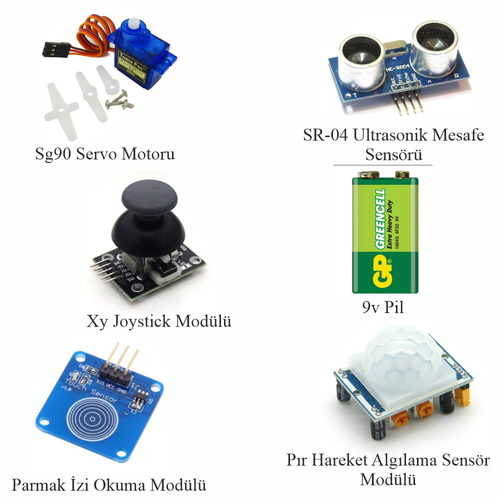 Arduino ile Uyumlu Ba�lang�� Seti UNO R3 B�y�k F�rsat 93 Par�a 312 Adet