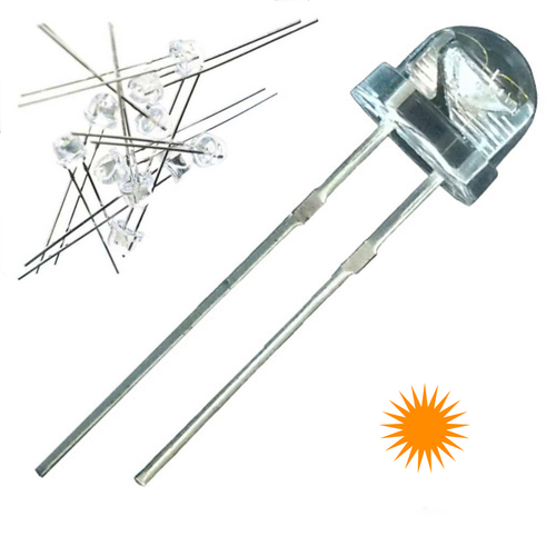 Mantar Led 4.8mm ( Amber ) 10 Adet