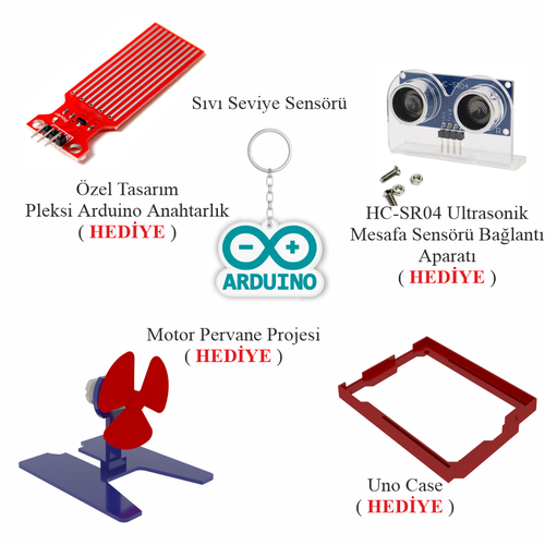 Arduino ile Uyumlu UNO R3 ( CH340G ) Ultra Sens�r Seti 119 Par�a 334 Adet